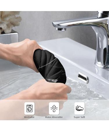 Black Marble Hand Towel - Soft & Highly Absorbent 27.5 X 15.7 Inch - Ideal for Bathroom, Kitchen, Gym - Multipurpose Washcloth - Buy Online on GoSupps.com