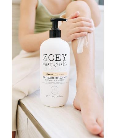 Zoey Naturals Sweet Citrus Baby Lotion | Soothes Eczema & Moisturizes | Enriched with Shea Apricot Oil Aloe & Avocado - Made in USA - Buy Online on GoSupps.com
