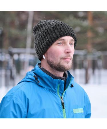 OZERO Winter Beanie Hat | Thermal Knitted Running Hat for Men & Women - Gray Thick Thread One Size - Shop Now! - Buy Online on GoSupps.com