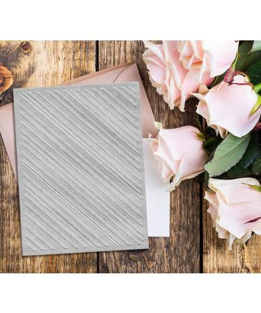 ALIBBON Diagonal Stripe Plastic Embossing Folder - DIY Scrapbooking & Card Making Decorations - Buy Online on GoSupps.com