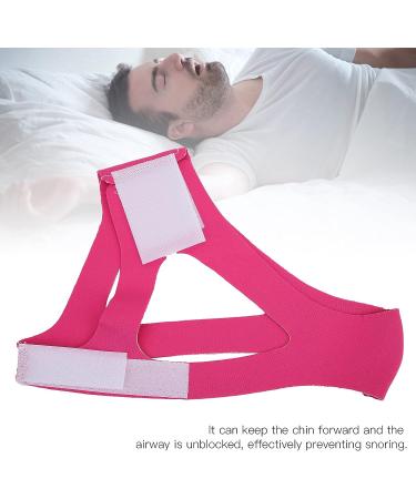 Anti Snoring Chin Strap - Snore Relief Solution for Adults - Breathable & Adjustable - Red - Buy Online on GoSupps.com