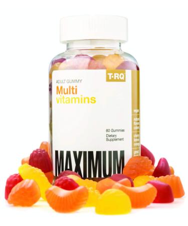 T-RQ Adult Gummy Multi Vitamins Cherry Lemon Orange 60 Gummies