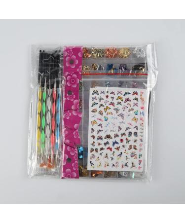 Fandamei 15 PCs Gel Nail Brush Set - Nail Art Accessories Rhinestones & Nail Ticker for Stunning Designs - Buy Online on GoSupps.com