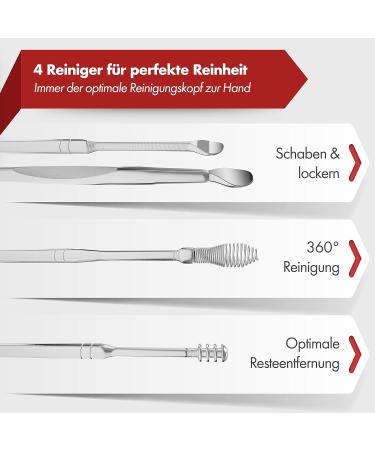 Neumann Reusable Stainless Steel Ear Cleaning Set | Premium Ear Wax Remover with Handy Storage Box Loop Spiral & Spoon Shapes Silver Ear Cleaner for Adults - Buy Online on GoSupps.com