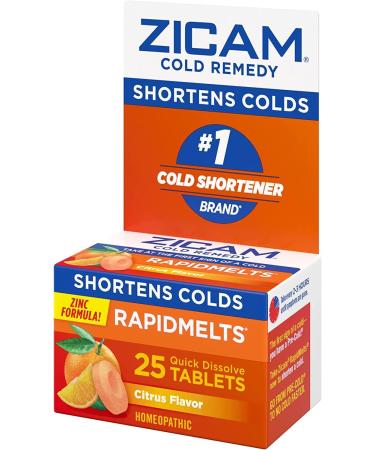 Zicam Cold Rapid Melt +c 25ct - Fast Acting Cold Relief - Buy Online on GoSupps.com