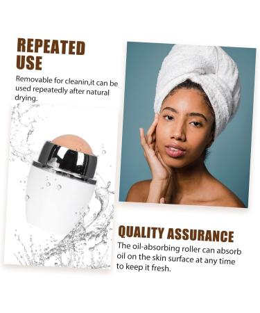 FOMIYES 2 Pcs Facial Oil Absorbing Ball Oil Blotting Roller Skin Oil Control Facial Massager Oil Absorption 5x2.8cmx2pcs Whitex2pcs - Buy Online on GoSupps.com