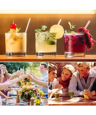 MonkeyJack 10 Pieces Reusable Clear Hard Plastic Drinking Straws+1 Piece Cleaning Brush for Mason Jar and Tumblers Home Party Tableware - Buy Online on GoSupps.com