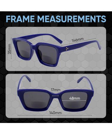 Yogo Vision Bifocal Reading Sunglasses for Women | UV400 Sun Protection | Trendy Retro Style Eyewear in Black Brown Havana Leopard | International Shipping Available - Buy Online on GoSupps.com