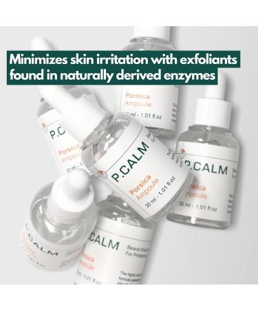 Porsica Ampoule Vegan Facial Serum | Calming Hydrating Repairing | Centella Asiatica 76% | Blemish & Acne-prone Skin Care | Sebum & Pore Minimizing | No-scent | Fine Lines Improvement - Buy Online on GoSupps.com