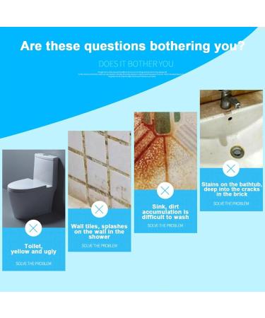 Toilet Cleaning Brush & Pumice Stone Effortless Hard Water Stain Removal for Toilets Grills & Tiles | Long Handle Cleaner for Easy Use - Buy Online on GoSupps.com