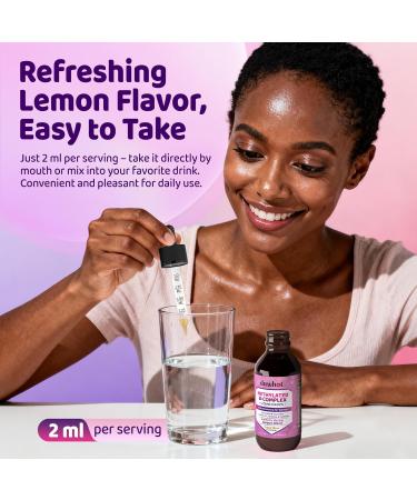 duwhot Methylated B-Complex Liquid Drops for Women Vitamins B1 B2 B3 B6 B9 B12 1000 mcg with C Choline Magnesium Inositol & Herbal Blend High Absorption Lemon Flavor 2 Fl Oz - Buy Online on GoSupps.com