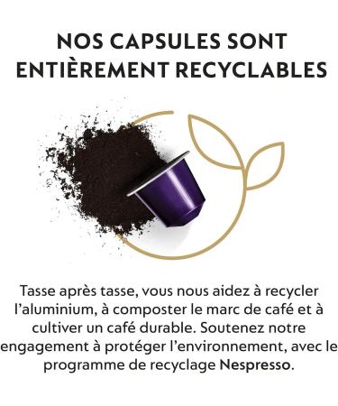  Nespresso Nespresso Original 100 Capsules Arpeggio Decaffeinato Intensit 9 Pour Ristretto Espresso & Cappuccino Recette Lait (10 tuis de 10) - Buy Online on GoSupps.com