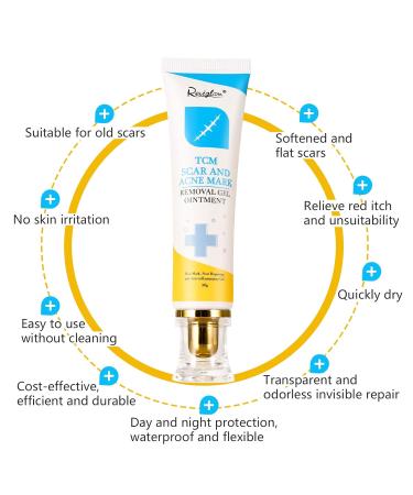 Scar and Acne Marks Removal Ointment Gel | Skin Repair Cream for Scars, Burns, Cuts, Stretch Marks, and Acne Spots - Buy Online on GoSupps.com