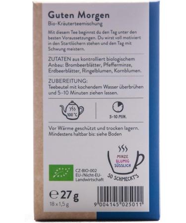  Sonnentor Sonnentor Organic Good Morning 27g Herb Tea Bag (Pack of 2) - Buy Online on GoSupps.com