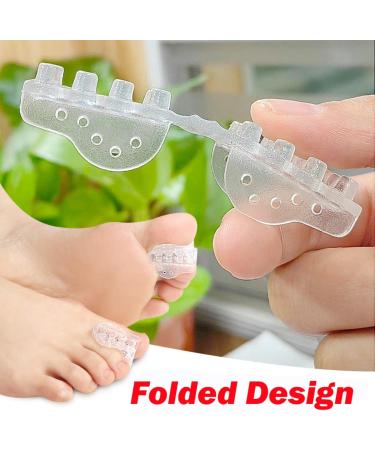Haosem Gel Toe Spreader - 2/4 Pieces for Big Toe Alignment & Bale Toe Correction - Restore Toes Comfortably - Buy Online on GoSupps.com
