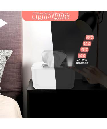 Adjustable Baby Wipe Warmer with Thermostat - Prevent Dry Wipes | USB Powered for Car and Home | White Baby Nursery Essential - Buy Online on GoSupps.com