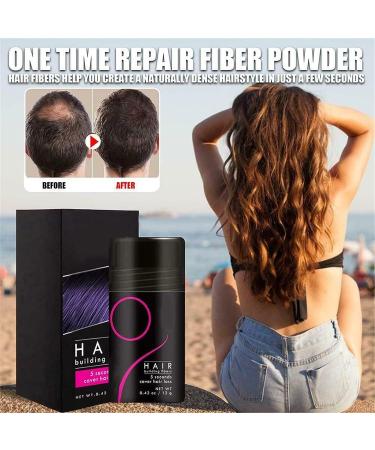 Fluffup Secret Hair Fiber Powder 12g - Waterproof Hair Fibers for Thinning Hair - Long Lasting Coverage in 5 Seconds - Natural Black - Unisex - Buy Online on GoSupps.com