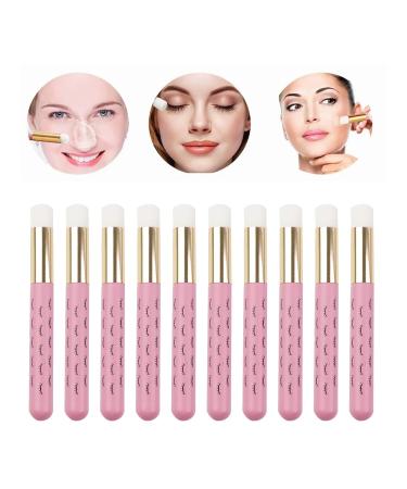 Buy Pink Lash Brushes Set for Eyelash Cleaning & Extension Care - Soft & Comfortable Cleansing Brushes - Buy Online on GoSupps.com