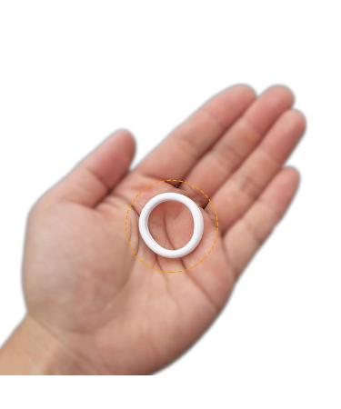 50 Pcs White Elastic Hair Ties for Girls - Stretchy Ponytail Holders - Teens Scunci Accessories - Seamless Nylon Scrunchies Bands - Gentle Fine-Hair Hold - Buy Online on GoSupps.com