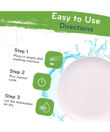 Heavy Duty Dishwasher Cleaner - Septic Safe Odor & Limescale Removal - 12 Unscented Tablets for 12 Month Supply - Buy Online on GoSupps.com