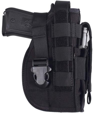 ACEXIER Universal Tactical Gun Holster Right Hand Molle Pistol Holster Combat Airsoft Waist Belt Holster for 1911 45 92 96 G1ock Black