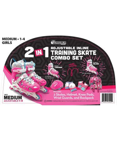 Chicago Skates Inline Training Combo Set Small Pink - Size J10-J13 - Buy Online on GoSupps.com