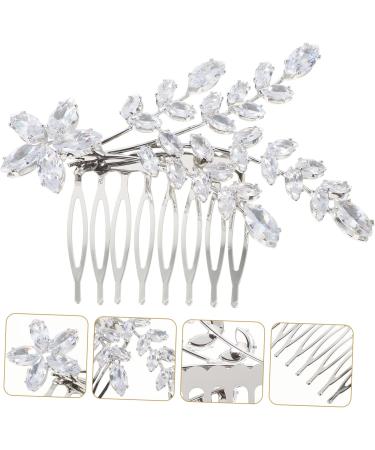 FRCOLOR bangs comb crystal hair combs bride hair comb wedding hair comb bridal hair comb decorative hair combs wedding headpiece for bride simple Miss aluminum alloy Comb - Buy Online on GoSupps.com