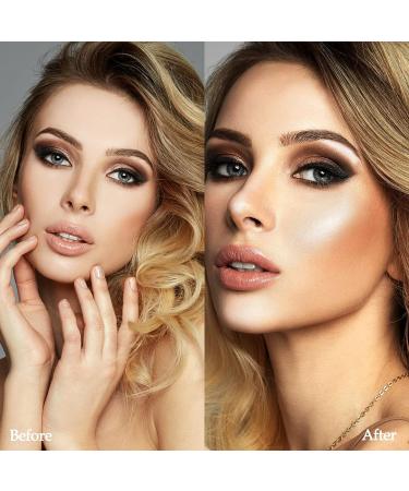 PHOERA High Gloss Waterproof Body Luminizer Glitter Face Shimmer Moisturizer Lotion Tan Cream Foundation Makeup Bronzer AQUAPURITY - 101 Rose Gold - Buy Online on GoSupps.com