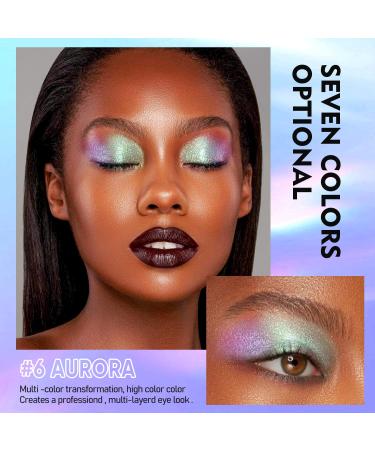 Maki Yika Liquid Glitter Eyeshadow Set - Chameleon Color Shifting, Highly Pigmented, Long-Lasting Metallic Eye Look - Twilight, Dawn, Aurora (1+3+6) - Buy Online on GoSupps.com
