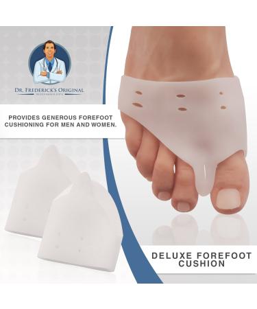 Dr. Frederick's Original Ball of Foot Cushions & Bunion Pad - 2 Pc Set for Hallux Valgus & Tailor's Bunion Relief - Buy Online on GoSupps.com