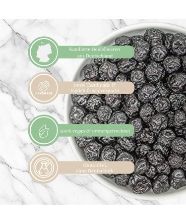  1001 Frucht 1001 Frucht Dried Blueberry - 1000 g - Candied - Wild Blueberry - No Additives - Dried Strawberries - GMO-Free - Buy Online on GoSupps.com