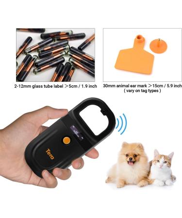 TERA PET Microchip Reader Scanner - RFID Portable Animal Chip ID Scanner for Dogs Cats & Pigs - OLED Display ISO 11784/11785 FDX-B & Emid - Ultimate Pet Tag Solution - Buy Online on GoSupps.com