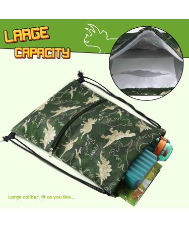 WAWSAM Dinosaur Drawstring Backpack for Kids - Waterproof Sports Gym Bag for Beach Swimming School & Travel - Buy Online on GoSupps.com