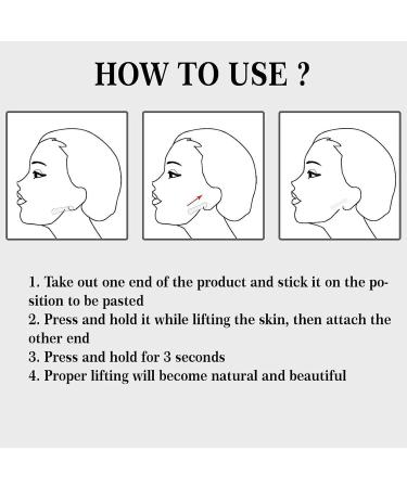XIAOXIAOYU V Shaped Invisible Tape Face Lift Tape Invisible for Double Chin Breathable Ultra-thin Invisible High Elasticity V Shaped Instant Face Lift Sticker Secret Make Up Stickers for - Buy Online on GoSupps.com