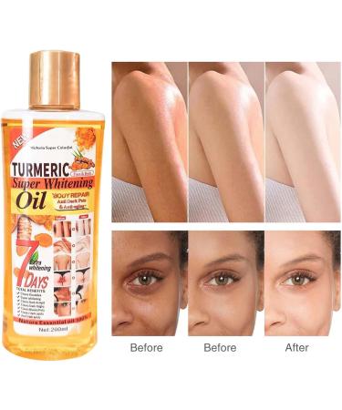 Soft 7 Oil Soft 7 Turmeric Body Oil Turmeric Super Whitening Body Oil Soft 7 Turmeric Oil Body Oil Turmeric Body Oil For Face & Body (200ml Turmeric) - Buy Online on GoSupps.com