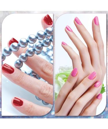 Queekay 12 Sheets Solid Color Nail Stickers Glitter Nail Polish Strips Self Adhesive Nail Polish Stickers Manicure Full Nail Wrap DIY Color Nail Decor for Women Nail Art(Pastel Color) - Buy Online on GoSupps.com