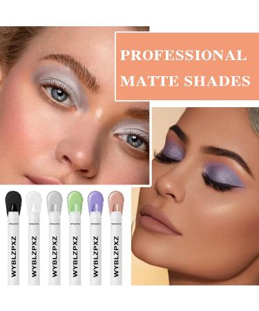 6 Pcs Eyeshadow Stick Matte Nude Eye Makeup Stick Ultra-Blendable Long Lasting High Pigmented Waterproof Nudes Neutral Smooth Eye Shadow Stick for Women Natural Charming Looking 6p - Buy Online on GoSupps.com