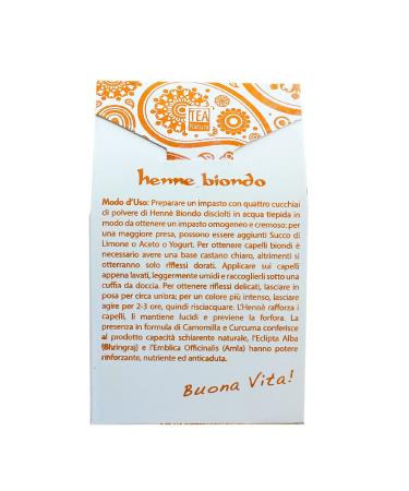 C Tea Nat Henne Biondo 100g - Eco-Friendly Hair Color | International Shipping Available - Buy Online on GoSupps.com
