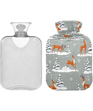 2L Heat Bottle with Cartoon Brain - Christmas Motif for Pain Relief & Comfort | Water Heating Pillows & Bed Warmers - Buy Online on GoSupps.com