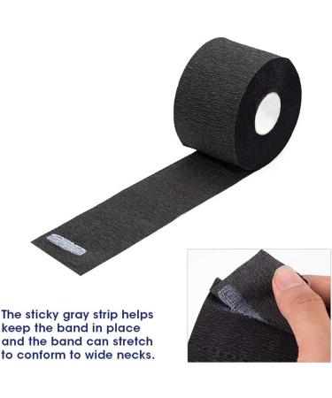 5 Rolls Barber Neck Strips Disposable Strentchy Paper Neck Bands Wrap Barber Accessories for Salon Black - Buy Online on GoSupps.com