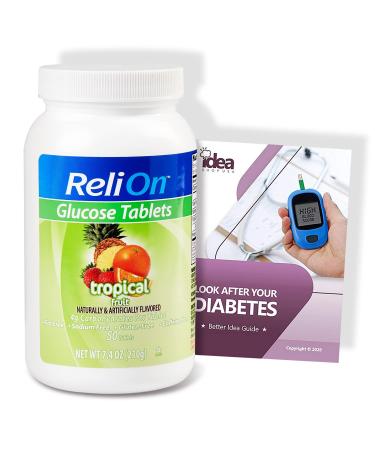 ReliOn Tropical Fruit Glucose Tabs (1 Pack 50ct) +Diabetes - Better Idea Guide