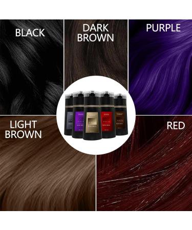 Hair Dye Shampoo Long Lasting Hair Instant Dye Shampoo Instant Hair Dye Shampoo Natural Hair Color Shampoo for Gray Hair Black Hair Dye Shampoo 2 in 1(Black) - Buy Online on GoSupps.com