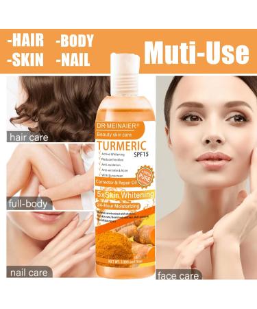 Turmeric Oil Turmeric Serum for Anti Acne Body Oil for Face & Body & Damage Hair Turmeric Face Serums Oil Natural Turmeric Face Hydrating Toner Turmeric Face Toner Nourishing Dry Skin Oils and Serums - Buy Online on GoSupps.com