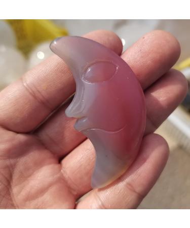 Natural Crystal Rough Natural Crystal Natural Agate Geode Moon Shaped Crystal Cluster Half Moon Agate Geode Carved Crystal Stones Reiki Natural Stones and Minerals (Size : 2pcs) - Buy Online on GoSupps.com