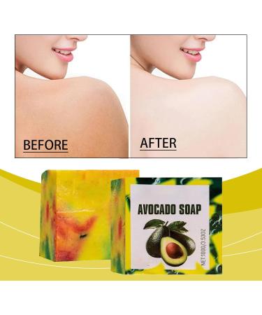  G n rique Avocado Soap Handmade Avocado Soap Gentle And Non Irritating lCleansing Bar for Face Hands Body Cleansing Moisturizing Revitalize Skin (2) - Buy Online on GoSupps.com