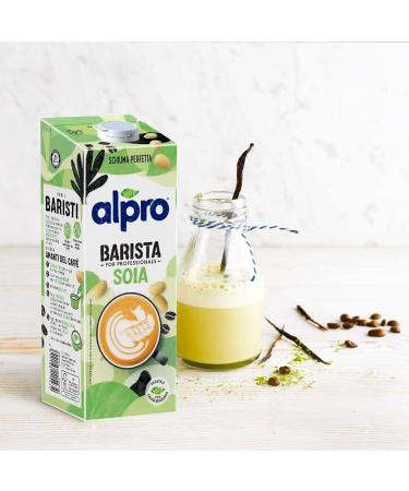 Alpro Barista Soya Drink 1L - Pack of 8 | Vegan Dairy-Free Milk Alternative for Coffee & Tea - Buy Online on GoSupps.com