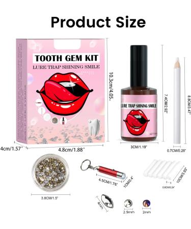 Dyceittdia Zahn-Edelstein-Kit - DIY Tooth Decoration with Butterfly Strass Stones & Horse Eyes | International Shipping - Buy Online on GoSupps.com