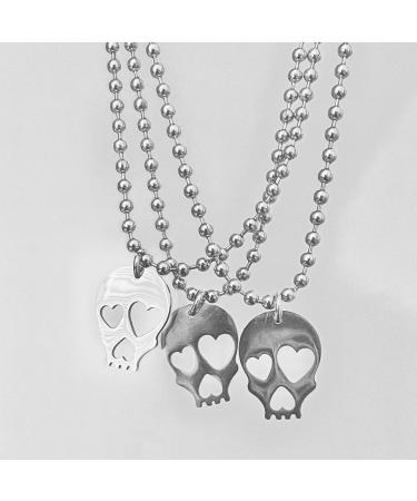 Oralgo's Stylish Heart-Dead Head Necklace | Vintage Adjustable Choker | Exquisite Stainless Steel Craftsmanship - Buy Online on GoSupps.com