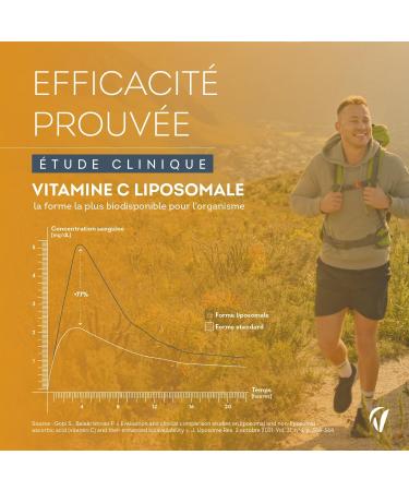 Vitamine C Liposomale 1000mg Haute Absorption - 120 G lules Vegan - Antioxydant Anti-Fatigue Immunit Adulte - Fabriqu en France - Vitavea - Buy Online on GoSupps.com