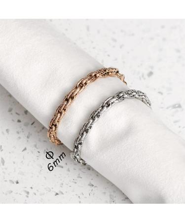 MunsteryAid Custom Medical Alert ID Bracelet for Women - Personalized Emergency Awareness Jewelry (Rose Gold, 7.5 Inches) - Buy Online on GoSupps.com